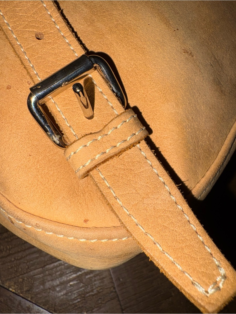 Vintage Longchamp x Mercedes Tan Leather Backpack - Picture 11 of 15